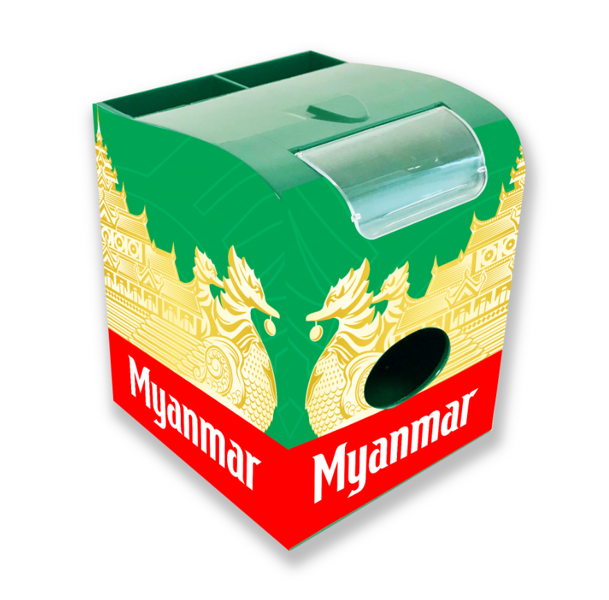 Chopsticks Compartment Tissue Box